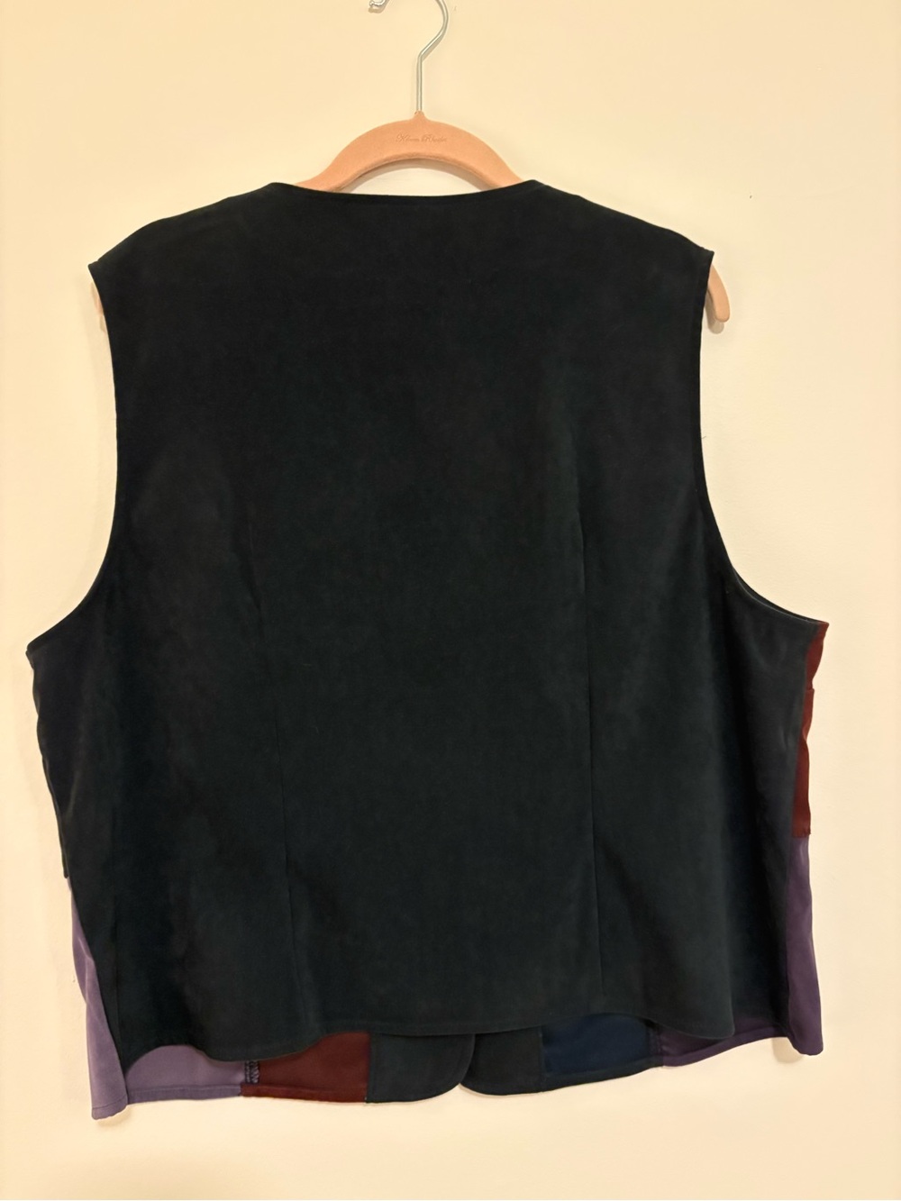 Vintage White Stag Black Stretch Ladies Vest - Picture 4 of 4
